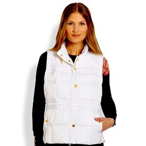Lilly Pulitzer White Puffer Vest
